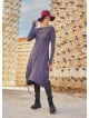 Anthracite Thumb Hole Long   Winter Dress